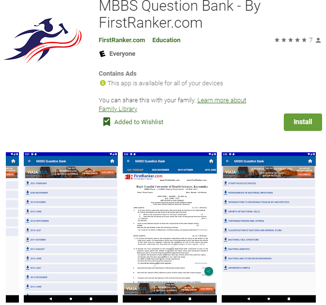 MBBS 1st Year (First Year) Important Questions (Question Bank)
